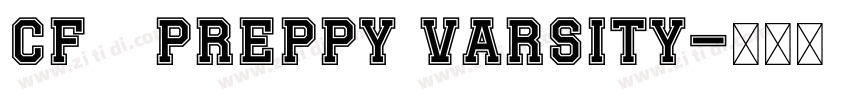 CF   Preppy Varsity字体转换